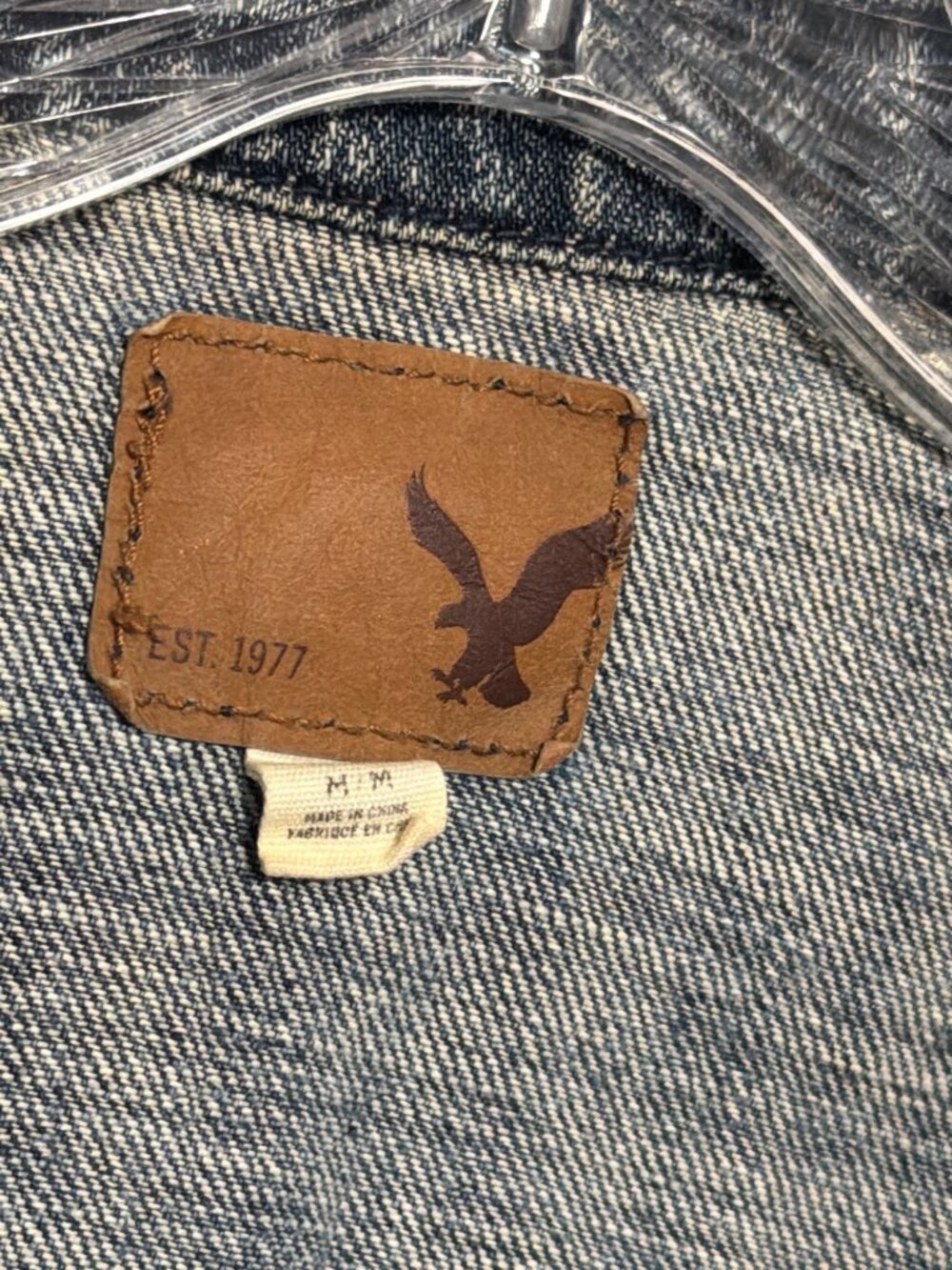 American Eagle Womens Distressed Denim Jacket - Picture 3 of 4